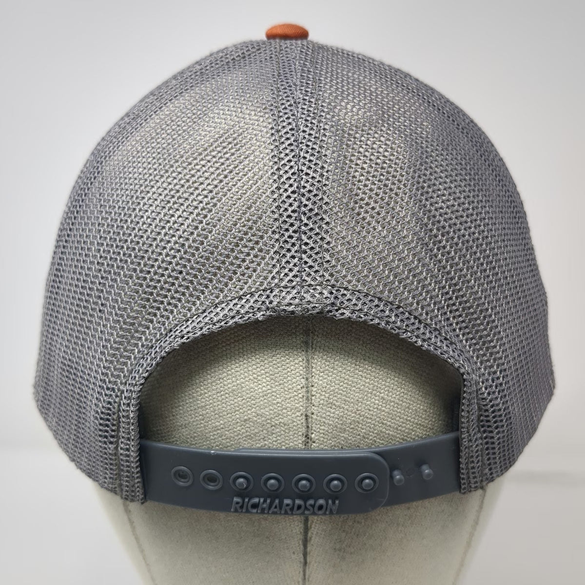 Richardson Trucker Hat Gray Orange One Size Joe Foundation Mesh Snapback 112