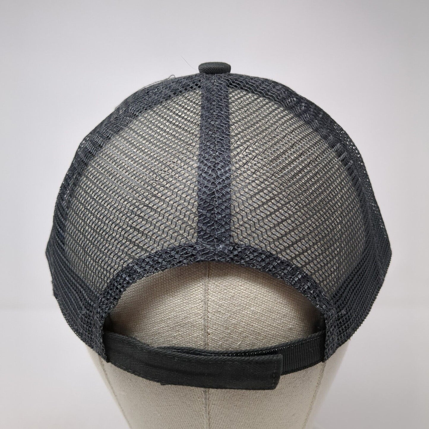 Port Authority Strapback Mesh Back Trucker Hat Gray One Size Blank