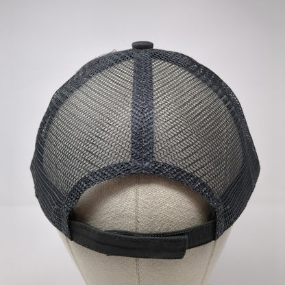 Port Authority Strapback Mesh Back Trucker Hat Gray One Size Blank