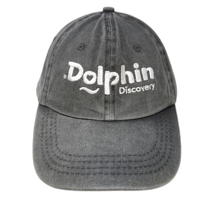 dkps Dolphin Discovery Gray Baseball Cap OSFM Strapback San Jose del Cabo Hat