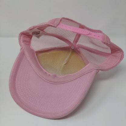The City of Forks Welcome You Snapback Trucker Hat Pink OS Mesh Back Rope Nissun