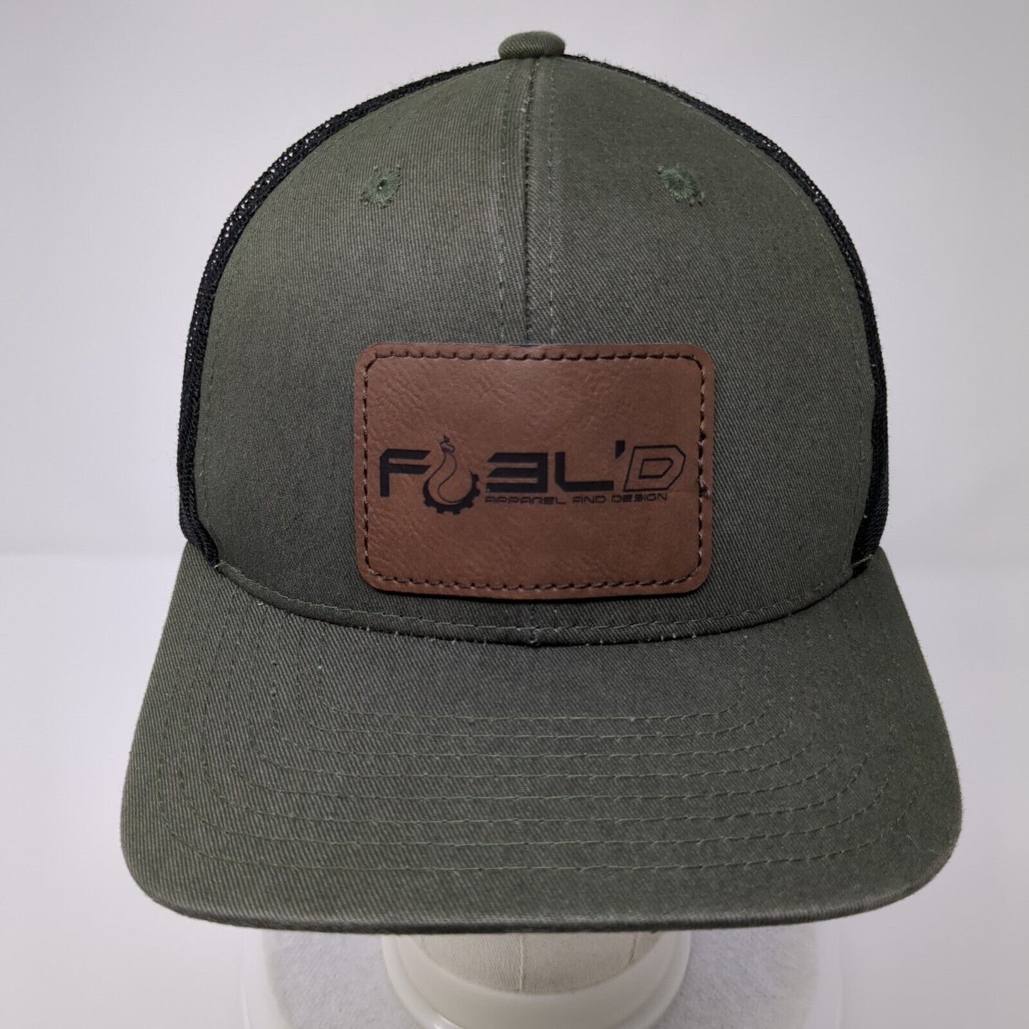 FUEL'D Apparel and Design Snapback Trucker Hat Green OSFA Mesh Back