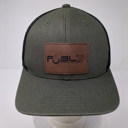 FUEL'D Apparel and Design Snapback Trucker Hat Green OSFA Mesh Back