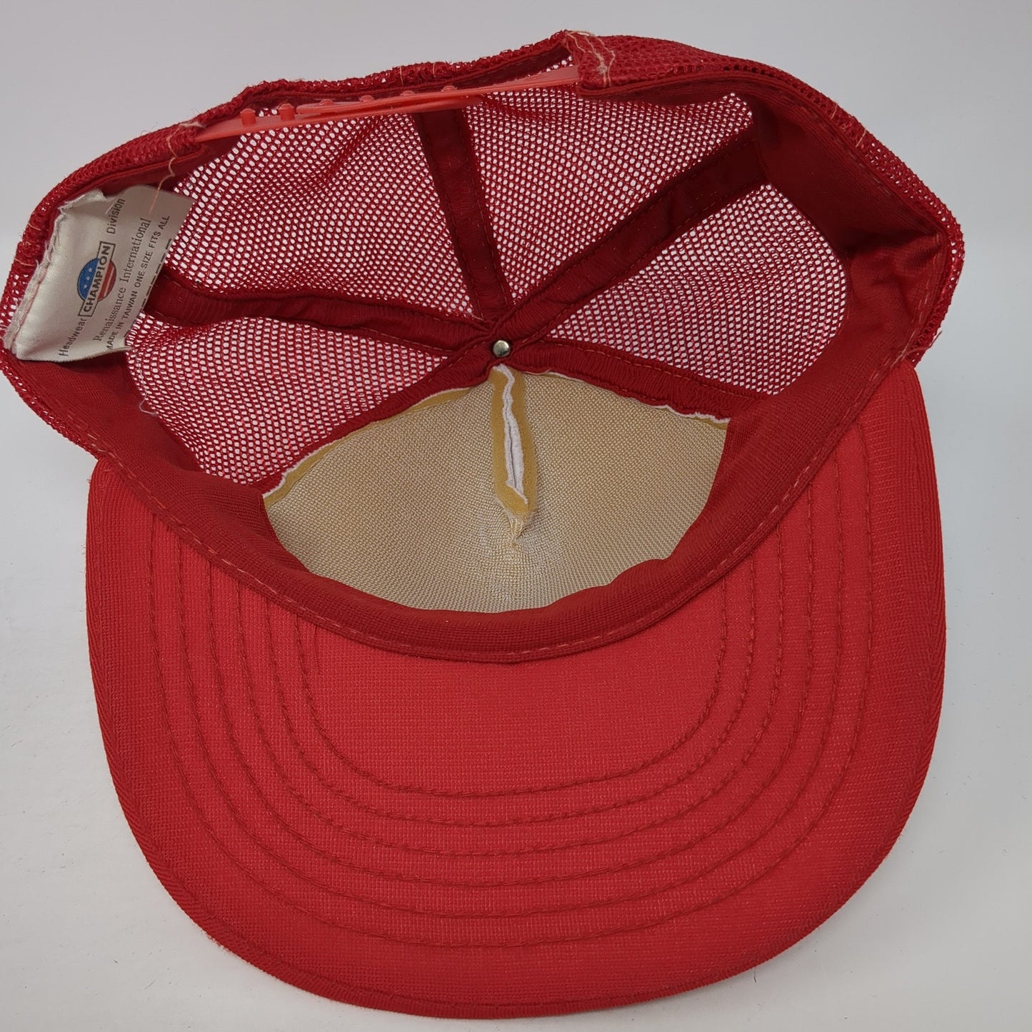Sharp's Tarps Inc. Salt Lake City Utah Trucker Hat Red OS Mesh Back Champion