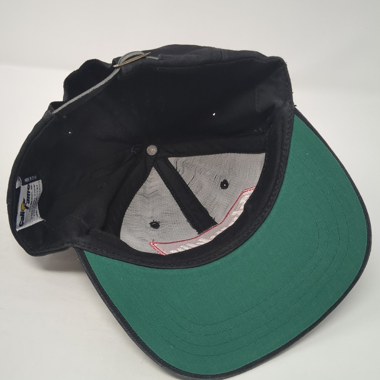 Shanklin Slideback Hat Black One Size Adjustable Leather Strap Cali Fame