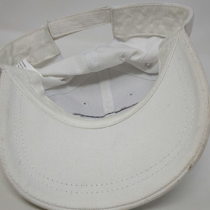 Crown Royal Baseball Cap White One Size Fishing Mesh Back Strapback Logo Hat