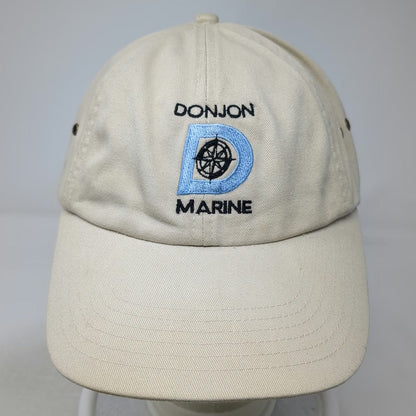 Royal Baseball Cap Beige Blue Black One Size Donjon Marine Compass Logo Hat