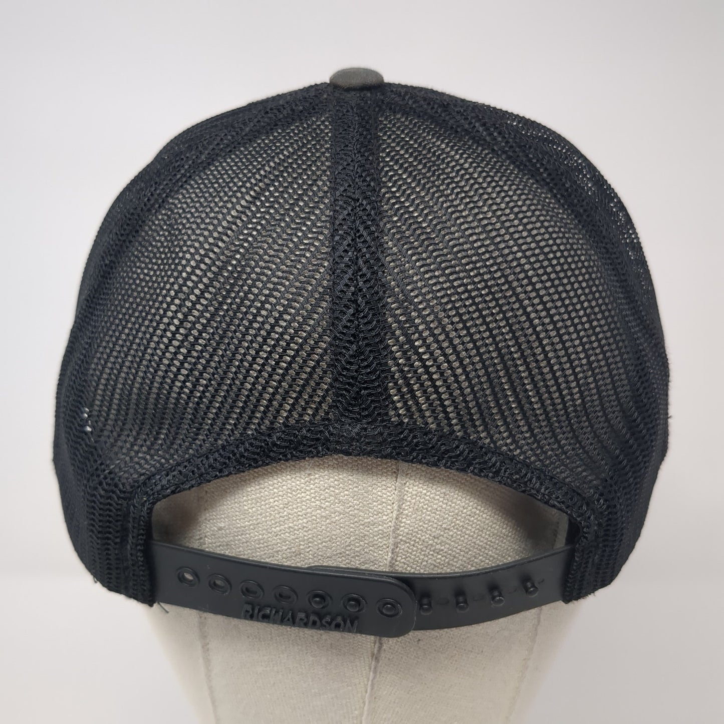 The Original Prinsu Design Snapback Trucker Hat Gray Large Mesh Back Richardson