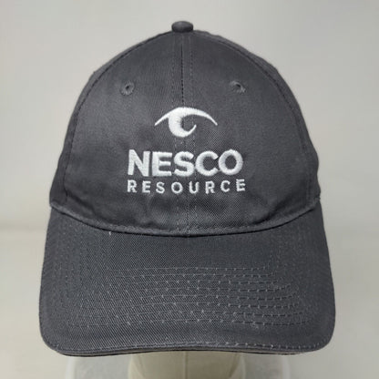 NESCO Resource Strapback Hat Gray One Size Embroidered Port & Company