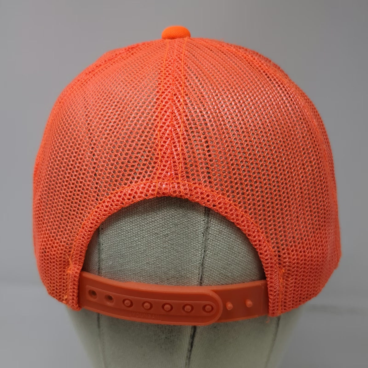K-Products Trucker Hat Orange One Size Mesh Back Elk Graphic Nucla Colorado