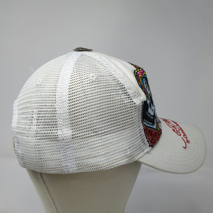 Ed Hardy Trucker Hat White One Size Christian Audigier Skull Eagle Mesh Back