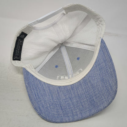 Fahrenheit Trucker Hat Blue One Size Sumter Utilities Quanta Services Heathered