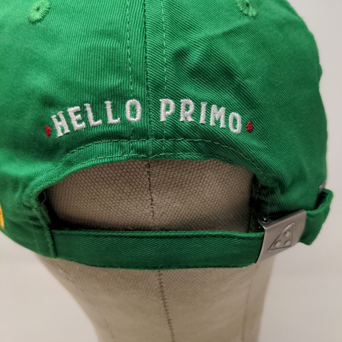 Marco's Pizza Men's Slideback Hat Green Black Adjustable Embroidered Logo Cotton