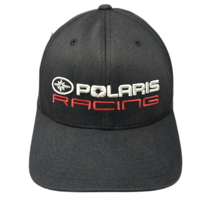 Flexfit Baseball Cap Black S-M Polaris Racing Embroidered Fitted Star Logo Hat