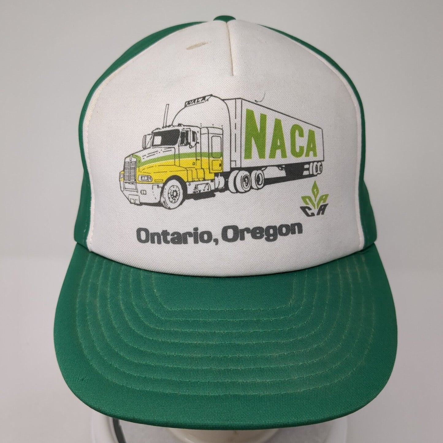 NACA Ontario Oregon Snapback Hat Green One Size Adjustable 6 Panel Otto