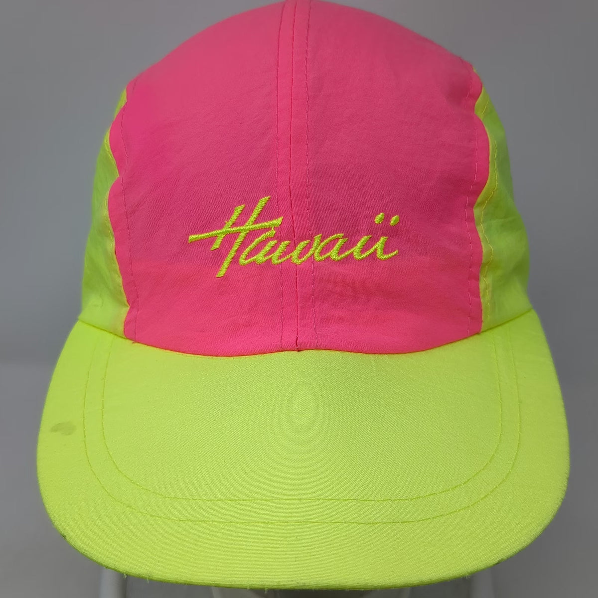 Hawaiian Headwear Baseball Cap Pink One Size Hawaii Nylon Slideback Beach Hat