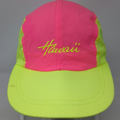 Hawaiian Headwear Baseball Cap Pink One Size Hawaii Nylon Slideback Beach Hat