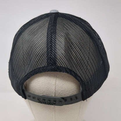 Richardson Snapback Mesh Back Trucker Hat Gray One Size Embroidered Letters