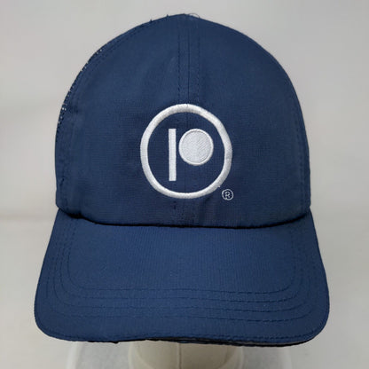 Hit Strapback Hat Blue OSFM Embroidered Logo Adjustable Breathable