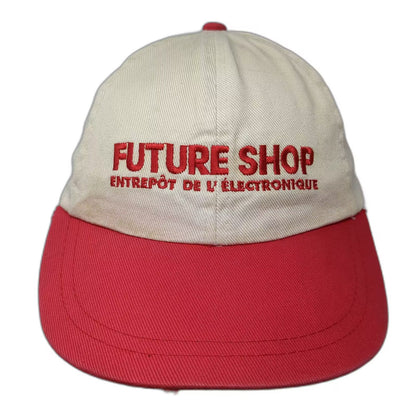 Future Shop Apple Computer Logo Electronics Beige Red Cap Hat Macintosh Vintage