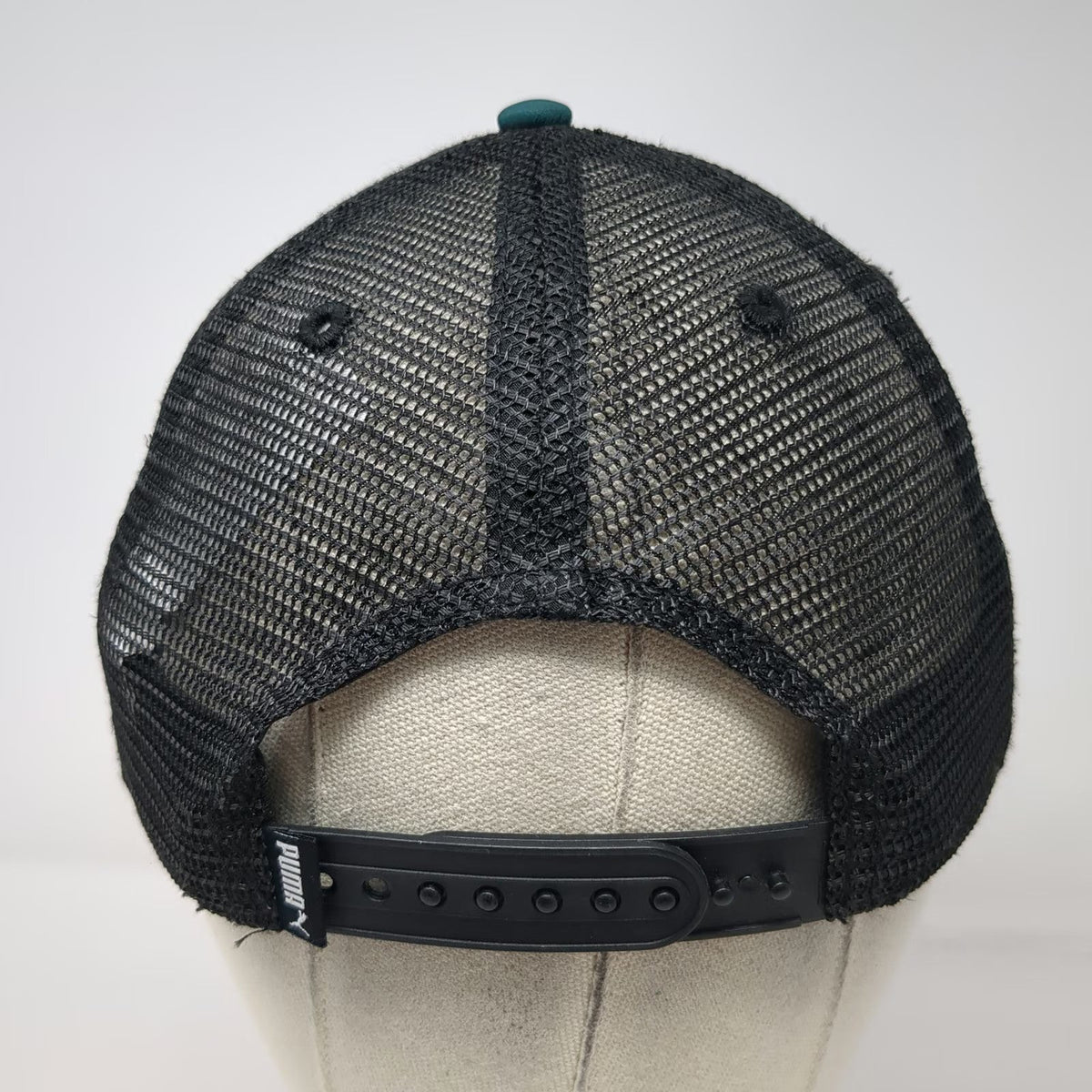 Puma Trucker Hat Green Black One Size Mesh Back Mexico Soccer Football Snapback