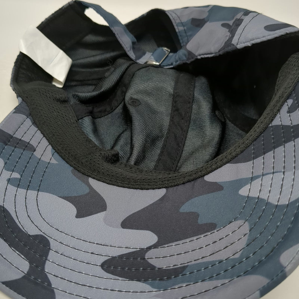Gaiam Baseball Cap Blue Camo OSFM Adjustable Slideback Polyester Athletic Hat