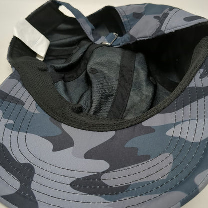 Gaiam Baseball Cap Blue Camo OSFM Adjustable Slideback Polyester Athletic Hat