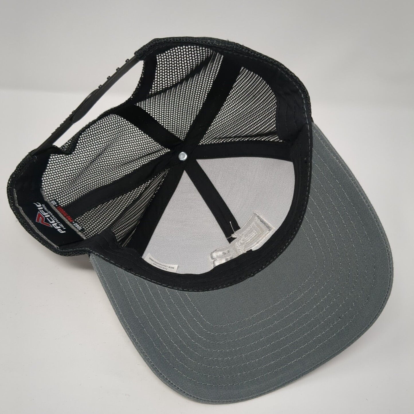 EB Snapback Mesh Back Trucker Hat Gray One Size Pacific Headwear 6 Panel