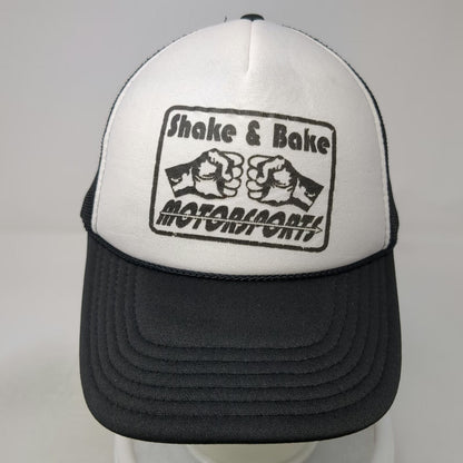 Otto Trucker Hat Black White One Size Shake & Bake Motorsports Mesh Snapback