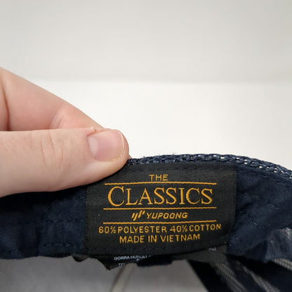 Hurley Logo Snapback Mesh Back Trucker Hat Blue One Size Adjustable