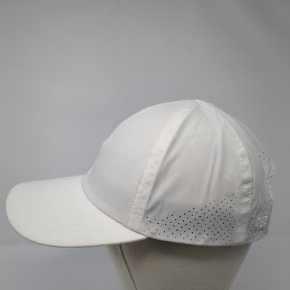 Unbranded Strapback Hat White One Size Adjustable Breathable 6 Panel Blank