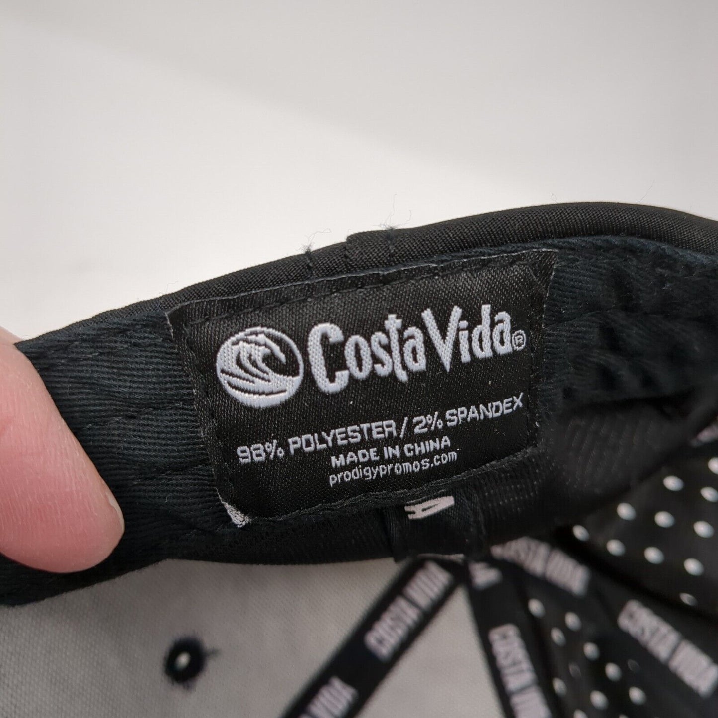 Costa Vida Patch Snapback Hat Black One Size Adjustable Laser Cut