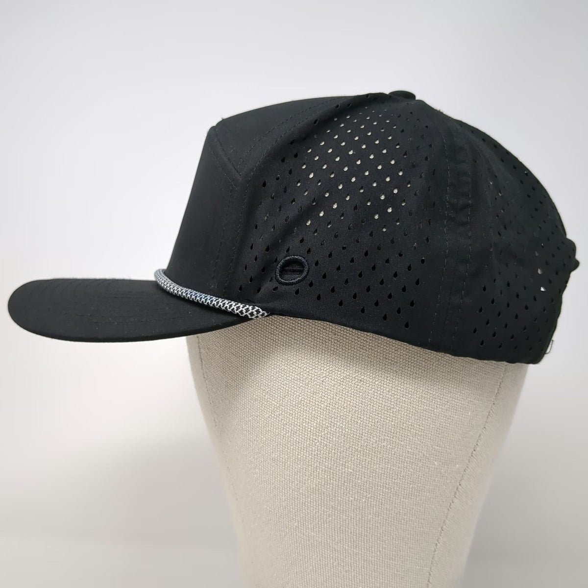 SX Hats Thirst Project Trucker Hat Black One Size Laser Cut Rope Snapback Mesh
