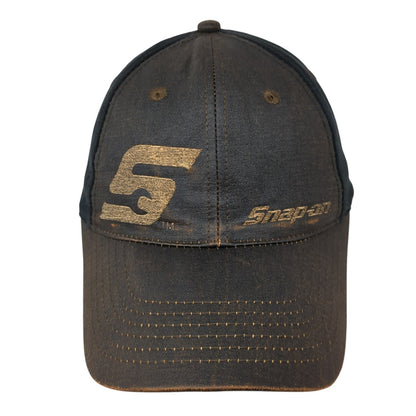 Snap-on Logo Strapback Hat Brown One Size Adjustable Solid K-Products