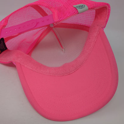 Greetings From California Snapback Rope Trucker Hat Pink One Size Otto
