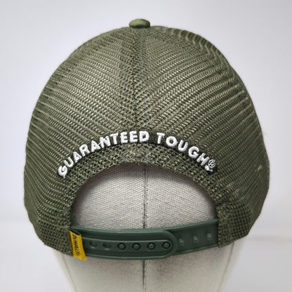 DeWalt Trucker Hat Green One Size American Flag Camo Guaranteed Tough Mesh