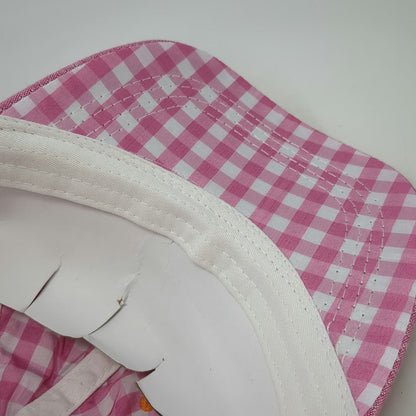 ACE USA Snapback Hat Pink One Size Bryce Canyon Utah Gingham Underbrim Cotton
