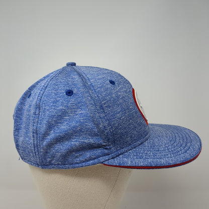 Captain America Snapback Hat Blue One Size Embroidered 6 Panel Marvel