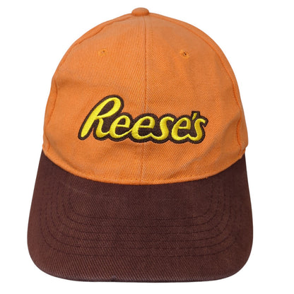 Reese's Slideback Hat Orange One Size Adjustable Embroidered Colorblock