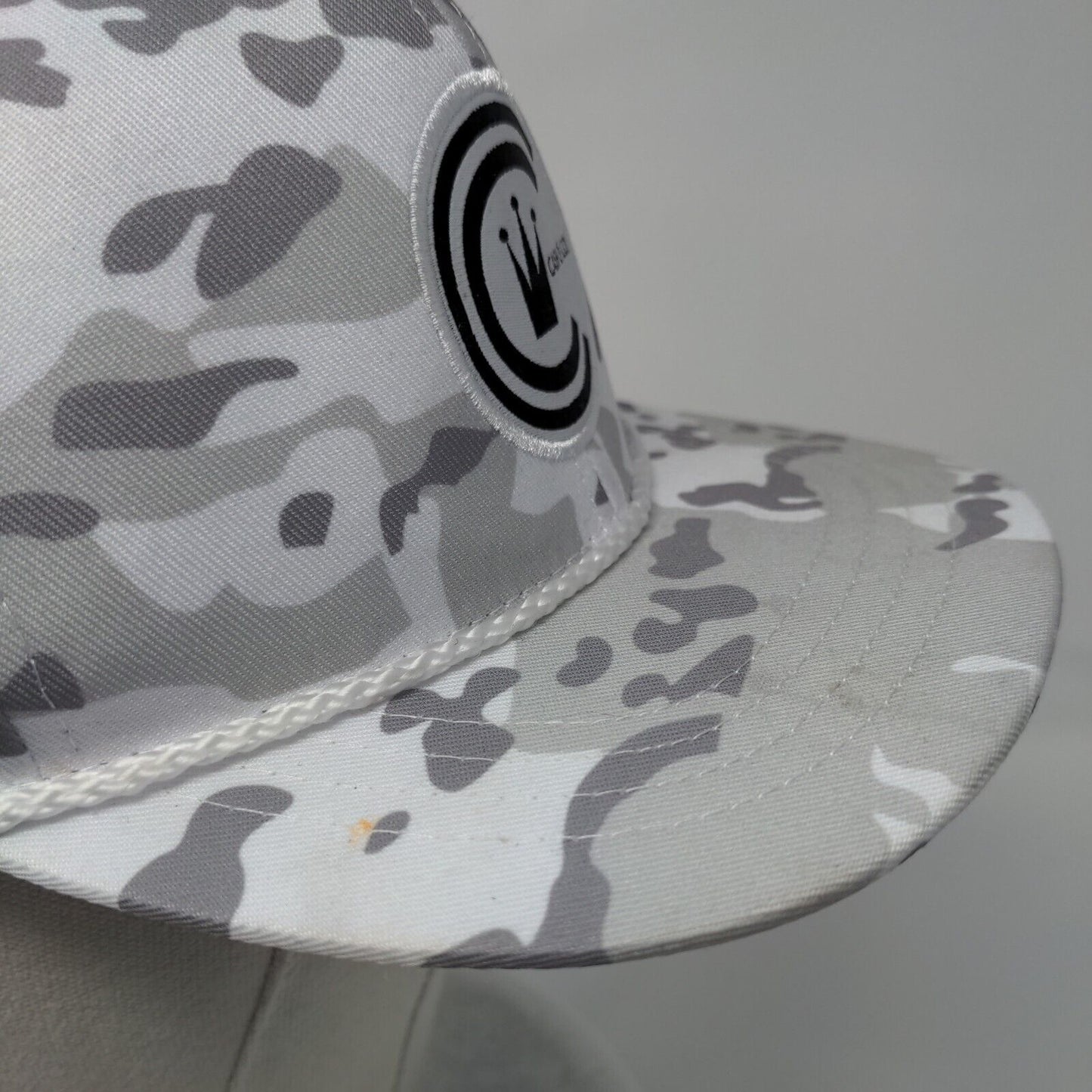 Cash & Co. Snapback Hat Camouflage M/L Adjustable Embroidered 6 Panel Rope
