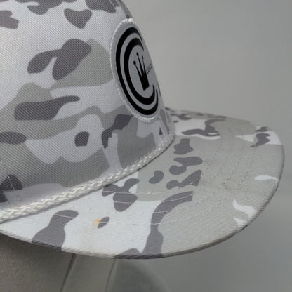 Cash & Co. Snapback Hat Camouflage M/L Adjustable Embroidered 6 Panel Rope