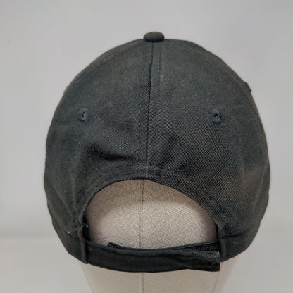 Mirimichi Strapback Hat Black One Size Embroidered Adjustable Pukka