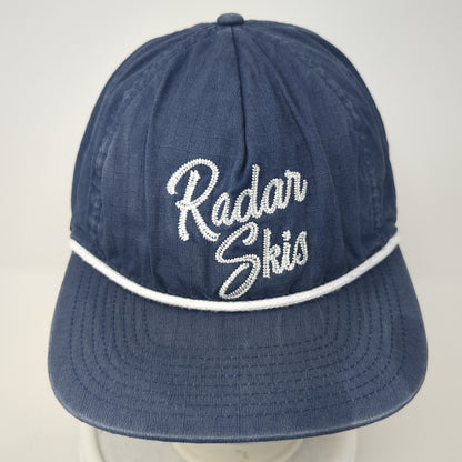 Radar Skis Slideback Baseball Cap Blue One Size Adjustable Embroidered Rope
