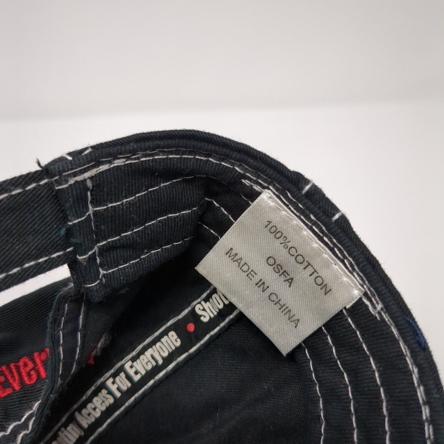SAFE Shooting Access For Everyone Strapback Hat Black OS Adjustable RMEF Cotton