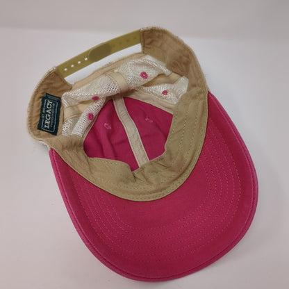 Sun Valley Idaho Snapback Trucker Hat Pink One Size Adjustable Mesh Back Legacy