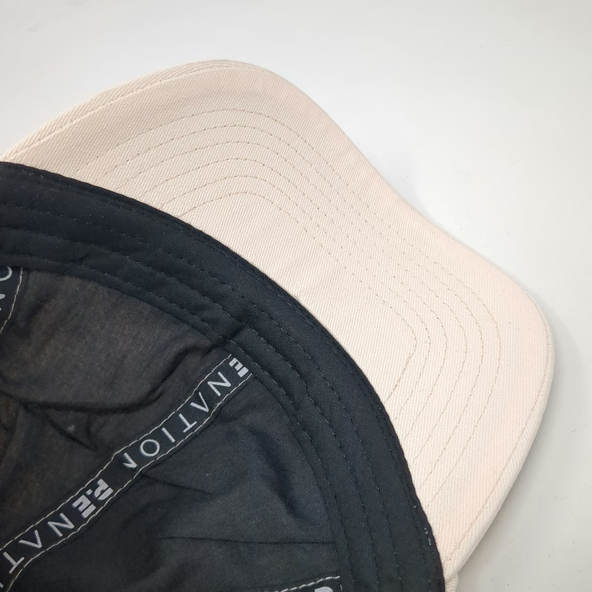 P.E Nation Baseball Cap Beige One Size Embroidered Logo Strapback Worldwide Hat