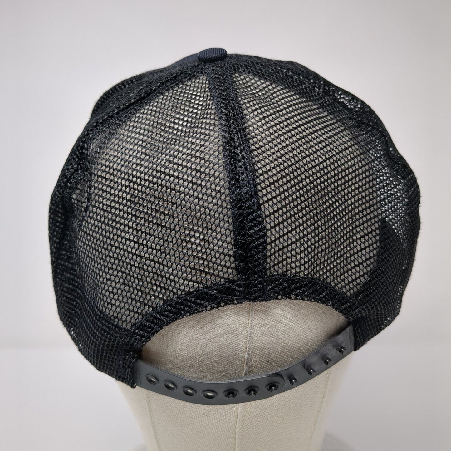 NHP Snapback Trucker Hat Black L/XL Mesh Back Fechheimer Uniforms