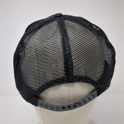 NHP Snapback Trucker Hat Black L/XL Mesh Back Fechheimer Uniforms