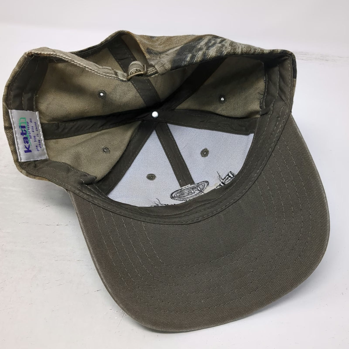 Kati Baseball Cap Brown Camo Franklin Building Supply One Size Slideback Hat