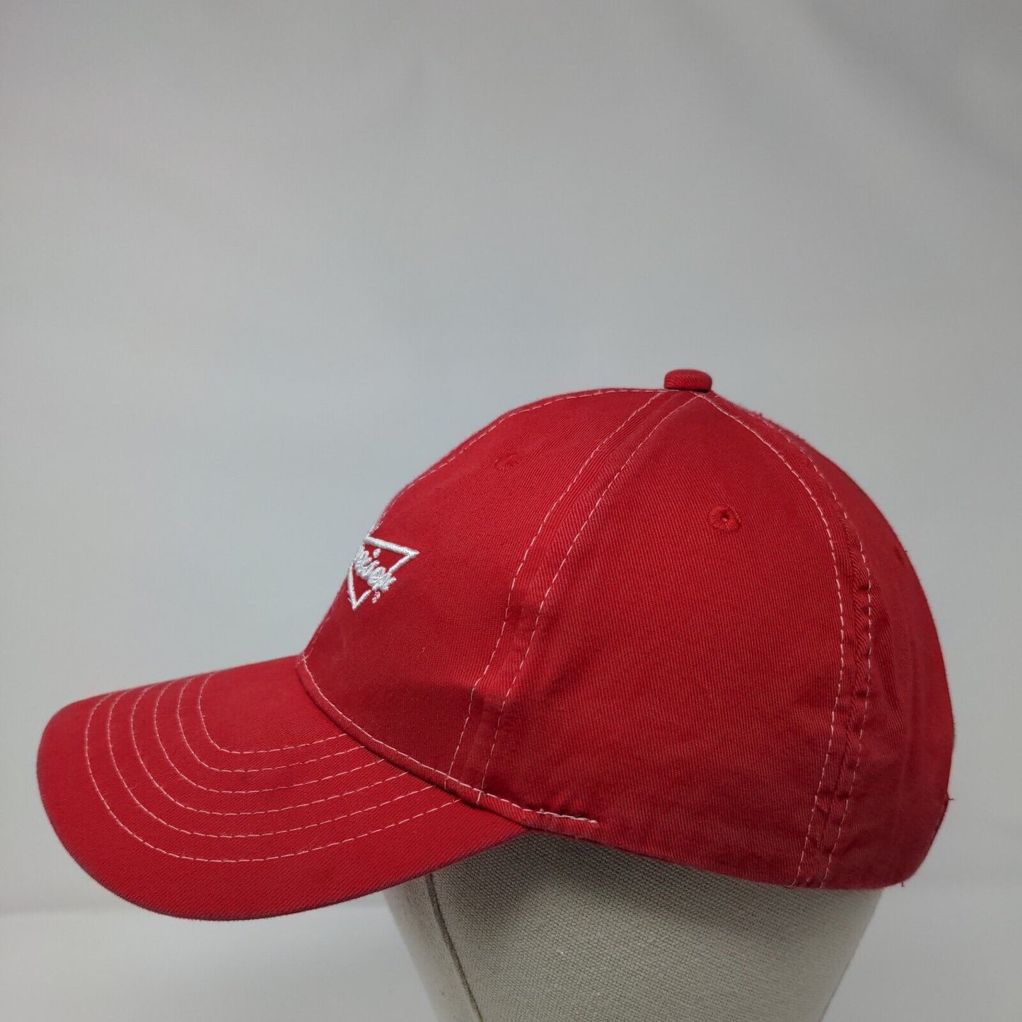Budweiser Strapback Hat Red One Size Adjustable Embroidered 6 Panel